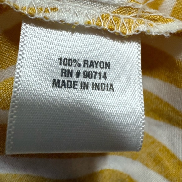 Ivy Street Boutique White Mustard woman Summer dress Sleeveless Sz M - Picture 11 of 15